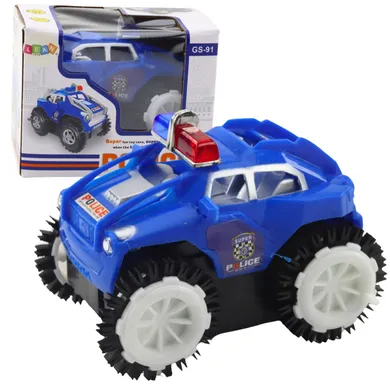 Lean Toys, Policja, przewrotek, pojazd z czujnikiem przeszkód