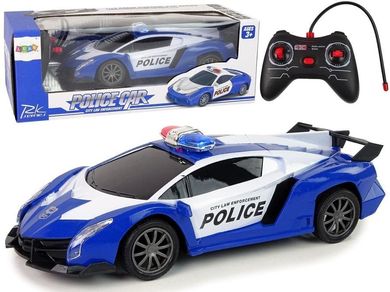 Lean Toys, policja wyścigowa, pojazd zdalnie sterowany, 1:16