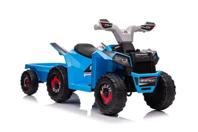Lean Toys, quad z przyczepą, pojazd na akumulator, niebieski, XMX630T