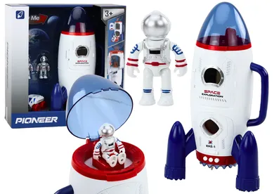 Lean Toys, rakieta kosmiczna otwierana z kosmonautami, pojazd interaktywny