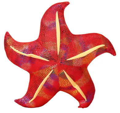 Lean Toys, rozgwiazda, poduszka maskotka, czerwona, 20 cm