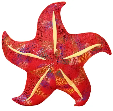 Lean Toys, rozgwiazda, poduszka maskotka, czerwona, 45 cm