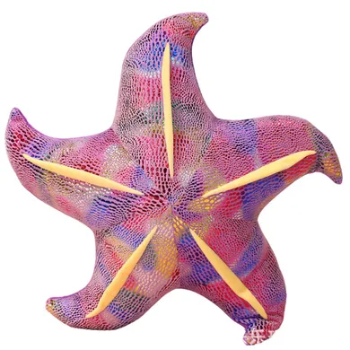 Lean Toys, rozgwiazda, poduszka maskotka, fioletowa, 45 cm