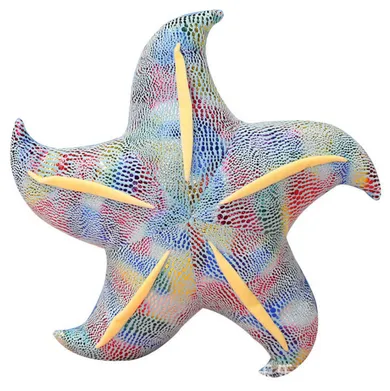 Lean Toys, rozgwiazda, poduszka maskotka, niebieska, 20 cm