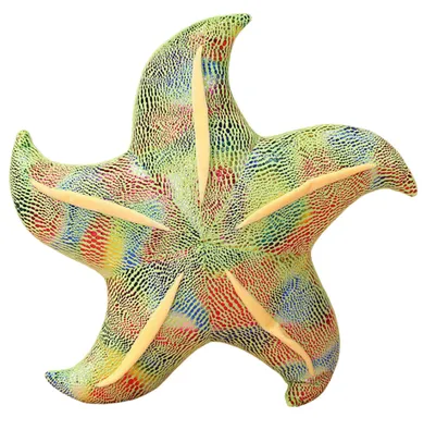 Lean Toys, rozgwiazda, poduszka maskotka, zielona, 45 cm