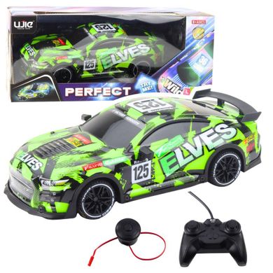 Lean Toys, samochód sportowy, pojazd zdalnie sterowany, zielony