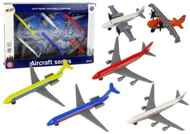 Lean Toys, samoloty pasażerskie, 6 szt.