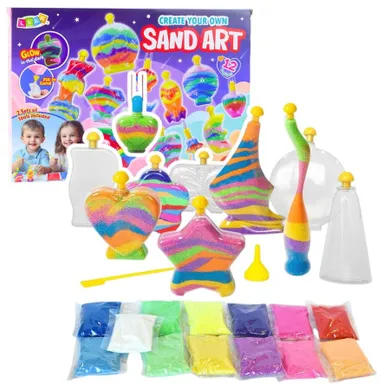 Lean Toys, Sand Art, magiczny piasek, zestaw kreatywny