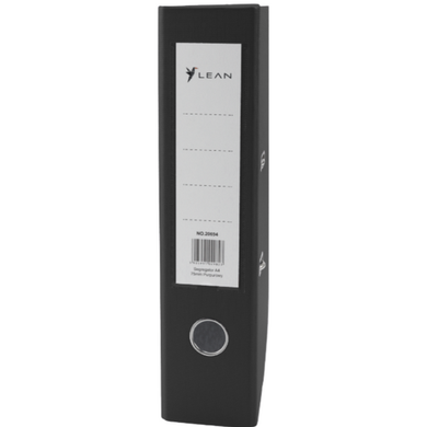 Lean Toys, segregator A4, 75 mm, czarny