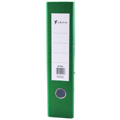 Lean Toys, segregator A4, 75 mm, zielony