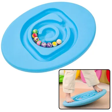 Lean Toys, sensoryczna deska równoważąca, piłeczki kauczukowe, niebieska, 5 szt.