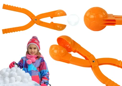 Lean Toys, śnieżkomat, maszynka do kulek, 35-7-7 cm, pomarańczowy