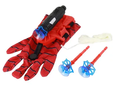 Lean Toys, Spider-Man, rękawica z wyrzutnią sieci, 3 strzałki