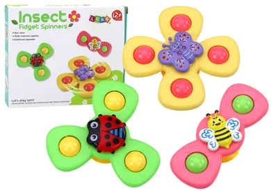 Lean Toys, spinnery, zabawka sensoryczna, 3 szt.