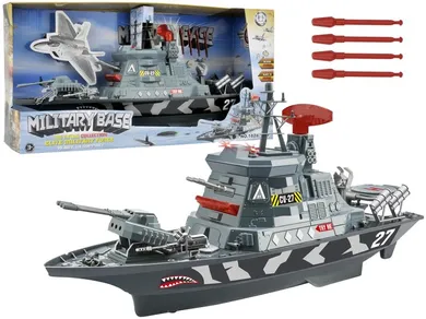 Lean Toys, statek wojskowy, pojazd interaktywny