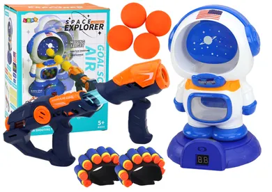 Lean Toys, strzelanie do celu, pistolety na kulki, astronauta