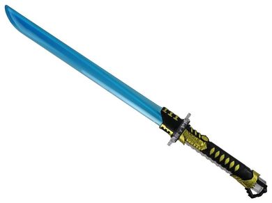 Lean Toys, świecący miecz samurajski, niebieski