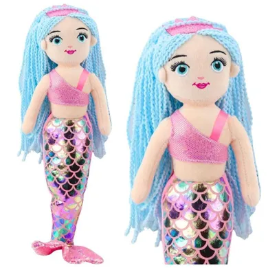 Lean Toys, syrenka pluszowa ogon holograficzny, 48 cm