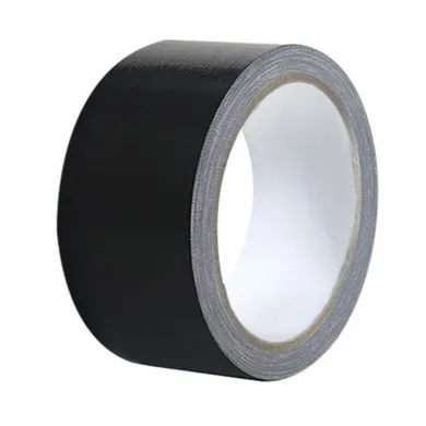 Lean Toys, taśma tekstylna, uniwersalna, czarna, 50m, 1 szt.