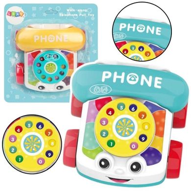 Lean Toys, telefon na kółkach do ciągnięcia