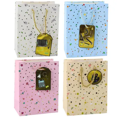 Lean Toys, torba prezentowa dla ucznia nauczyciela, 23-18-10,5 cm, 1 szt.