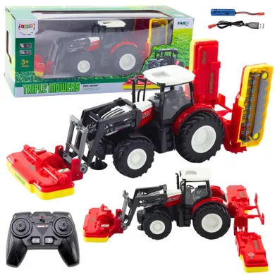 Lean Toys, traktor z kosiarkami, pojazd zdalnie sterowany