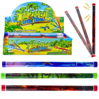 Lean Toys, tuba dźwiękowa, świecąca, dinozaury, 40 cm, 1 szt.