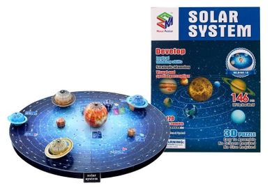 Lean Toys, Układ słoneczny, puzzle 3D, 146 elementów