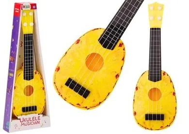 Lean Toys, ukulele, mini gitara, ananas, 15"