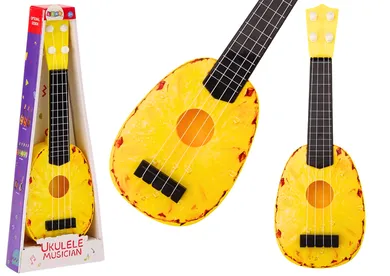 Lean Toys, ukulele, mini gitara, ananas, 15"