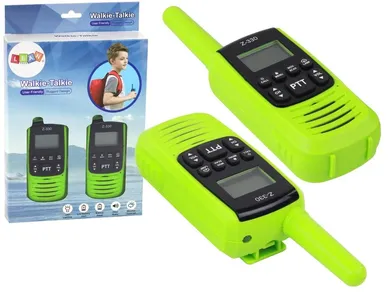 Lean Toys, walkie-talkie, zasięg 3 km, zielone