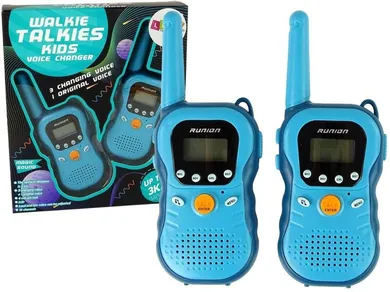 Lean Toys, walkie-talkie ze zmianą głosu, niebieskie