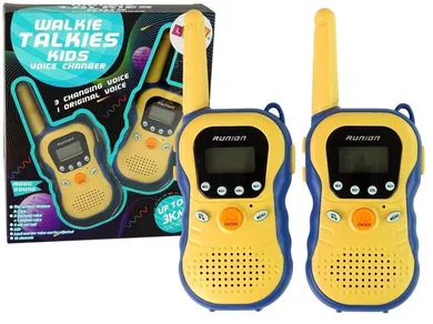 Lean Toys, walkie-talkie ze zmianą głosu, żółte