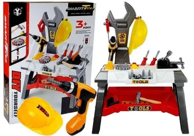 Lean Toys, warsztat, zestaw narzędzi z wiertarką