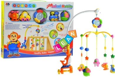 Lean Toys, Wielofunkcyjna karuzela do łóżeczka z timerem