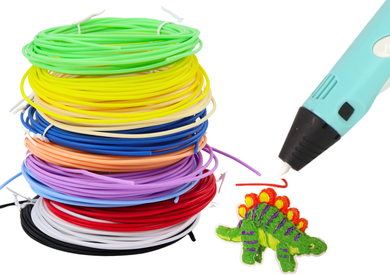 Lean Toys, wkłady do długopisu, 3D filamenty, 10 szt., kolorowe