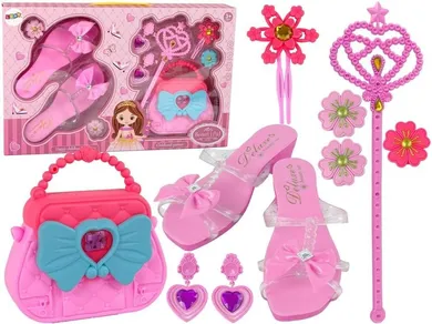 Lean Toys, zestaw akcesoriów księżniczki, różowy