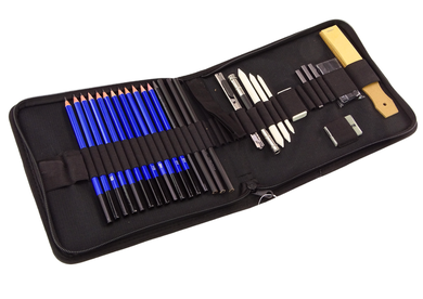 Lean Toys, zestaw artystyczny do szkicowania, 32 elementy