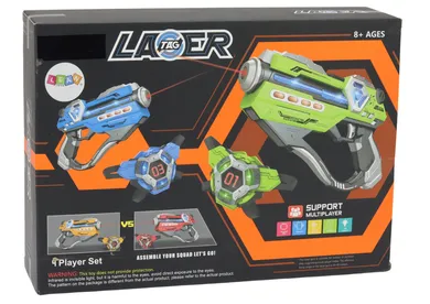 Lean Toys, zestaw broni laserowej do gry zespołowej, 4 szt.