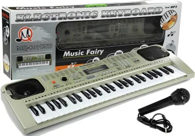 Lean Toys, zestaw keyboard, organy, pianinko, mikrofon