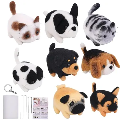 Lean Toys, zestaw kreatywny do filcowania DIY, zwierzak, 1 szt.