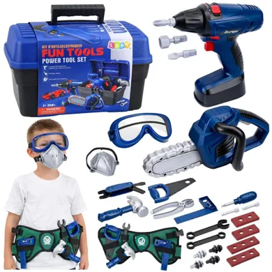 Lean Toys, zestaw majsterkowicza w skrzynce, 30 elementów