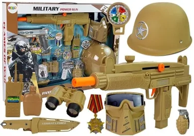 Lean Toys, zestaw wojskowy, akcesoria militarne