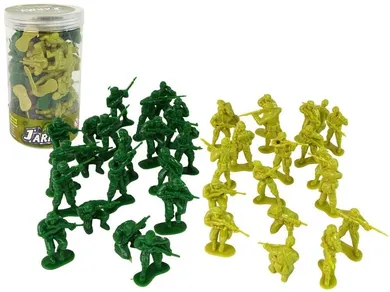 Lean Toys, żołnierzyki, zestaw militarny, 40 elementów