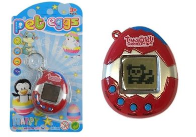 Lean Toys, zwierzątko jajeczko, gra elektroniczna, czerwona