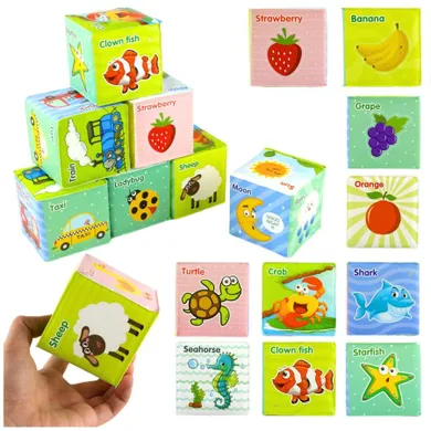 Lean Toys, zwierzęta, klocki edukacyjne, 8 elementów