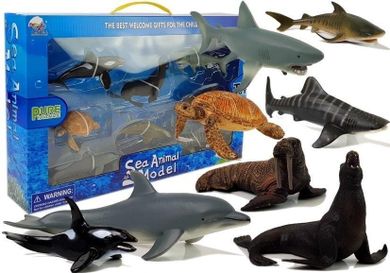 Lean Toys, zwierzęta morskie, figurki edukacyjne, 8 szt.