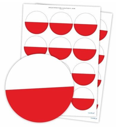 LearnHow, naklejki patriotyczne, flaga Polski