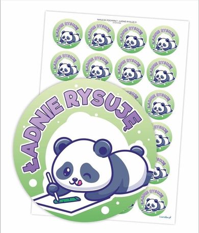 LearnHow, naklejki pochwały, ładnie rysuję