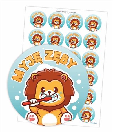 LearnHow, naklejki pochwały, myję zęby